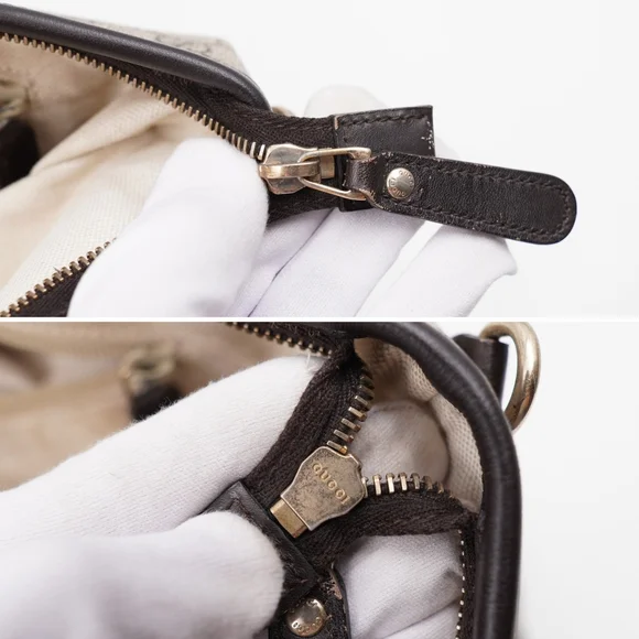 ❌️❌️SOLD❌️❌️BS48 ❣️ Gucci GG Supreme Monogram Medium Zippered 2 Way Tote - Picture 9 of 15